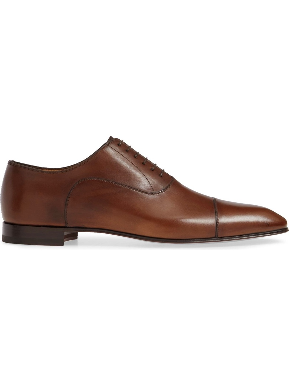 Christian Louboutin Greggo Cap Toe Oxford Shoes in Bwi 3 Havane Brown NWOB